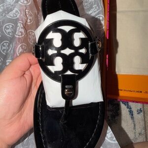 Tory Burch Black Slide Sandals (fits like 8.5)